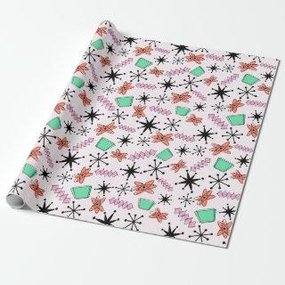 Retro Atomic Pink Orange Green