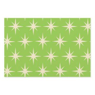 Retro Atomic stars pattern on lime green    Sheets