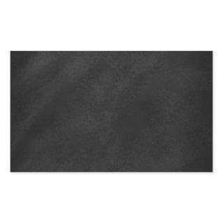 Retro Black Chalkboard Texture Rectangular Sticker