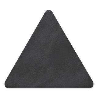 Retro Black Chalkboard Texture Triangle Sticker