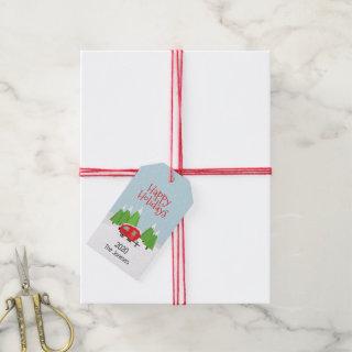 Retro Camper Christmas Gift Tags
