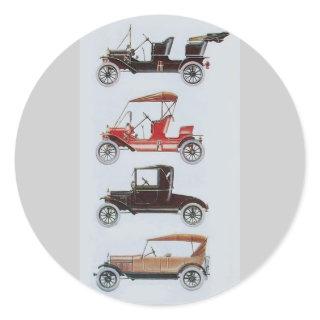 RETRO CARS 2- Auto repair automotive Classic Round Sticker