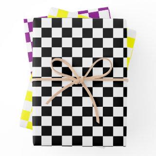 Retro Chess Checker Pattern 1960s 2  Sheets