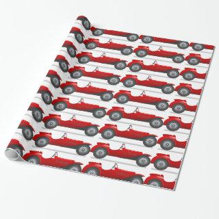 Retro Classic Red Race Car Gift