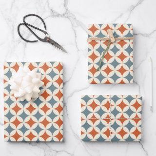 Retro Colors Mid Century Modern Circles  Sheets