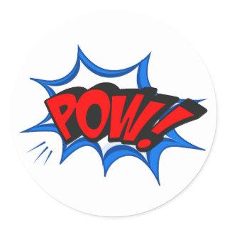Retro Comic Pop Art Classic Round Sticker