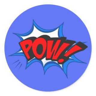 Retro Comic Pop Art Classic Round Sticker