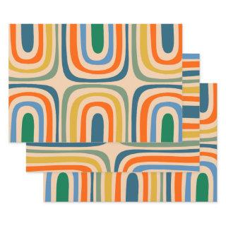 Retro Confaab Boho Abstract Colorful Pattern   Sheets