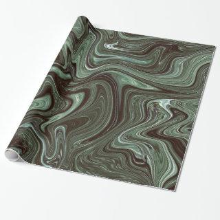 Retro Dark Green Marble