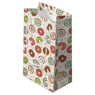 Retro Donut Pattern Cute Colorful Style Small Gift Bag
