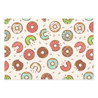 Retro Donut Pattern Cute Colorful Style  Sheets