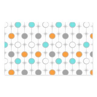 Retro Dots and Starbursts Stickers