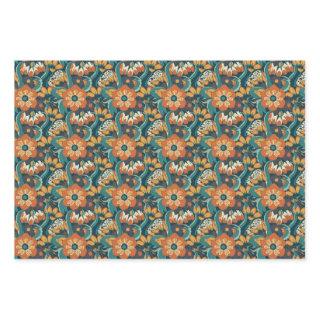 Retro Floral Pattern  Sheets
