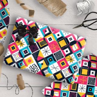Retro Geometric Abstract Pat#12 Multi Color ID1067