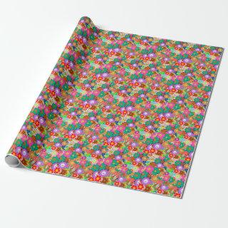 Retro Groovy Boho Hippie Flowers