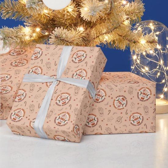 Retro Happy Holidays Merry Christmas Gingerbread