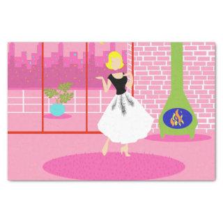 Retro In the Pink Tissue Paper