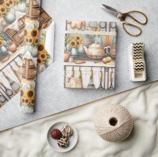 Retro Kitchen Shelf and Sunflower