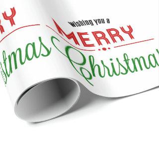 Retro Merry Christmas Typographical Design