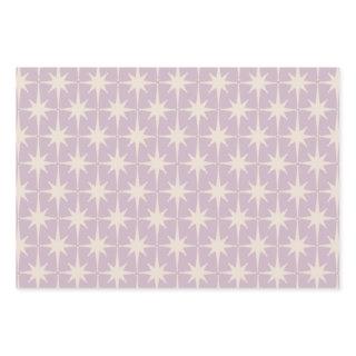 Retro Midcentury 50s Star Pattern in Lilac  Sheets