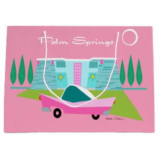 Retro Pink Palm Springs Gift Bag
