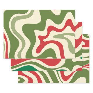 Retro Psychedelic 60s 70s Groovy Christmas  Sheets