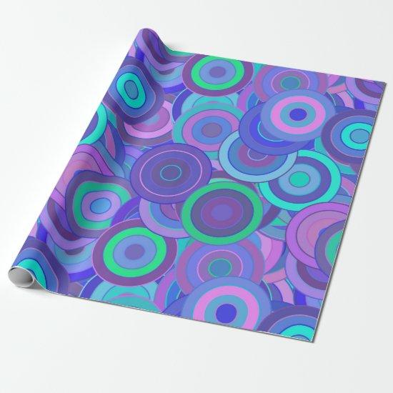 Retro Psychedelic 60s Circle Pattern Fun Colorful