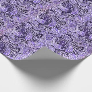 Retro Purple Paisley Pattern