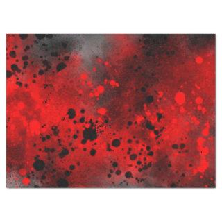 Retro Red Paint Splatter  Tissue Paper