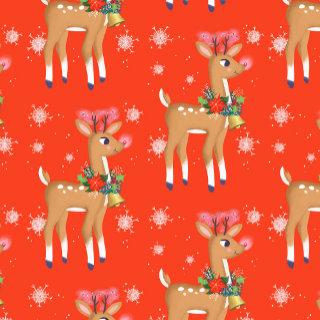 Retro Rudolph Reindeer Red