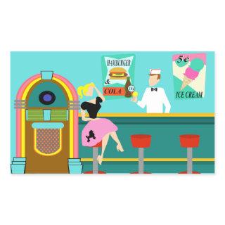 Retro Soda Fountain Stickers