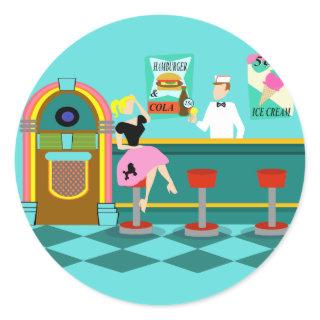 Retro Soda Fountain Stickers