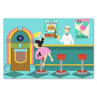 Retro Soda Fountain Tissue Paper