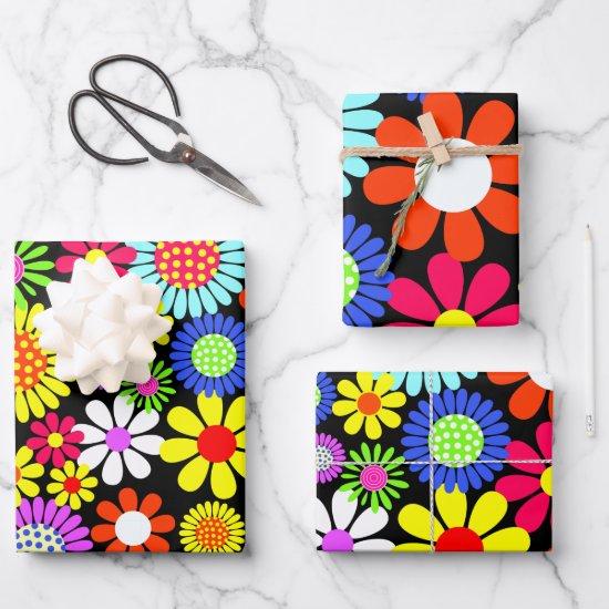 Retro spring hippie flower power   sheets