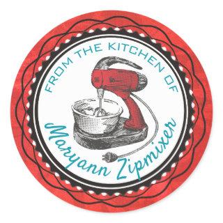 Retro stand mixer from the kitchen of sticker