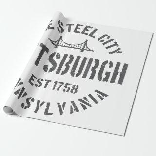 Retro Steel City Pittsburgh Pennsylvania Yinz vint