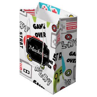Retro Video Game Medium Gift Bag