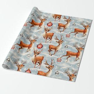 Retro Vintage Christmas Reindeer 3