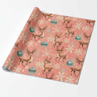 Retro Vintage Christmas Reindeer II