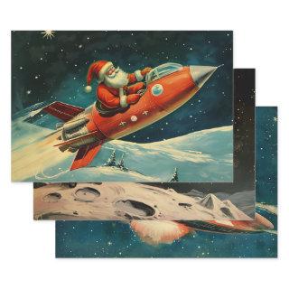 Retro Vintage Christmas: Santa's Space Adventure   Sheets