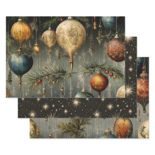 Retro Vintage Christmas Trio Style B  Sheets