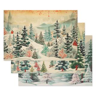 Retro Vintage Christmas Trio Style J  Sheets