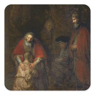 Return of the Prodigal Son, c.1668-69 Square Sticker