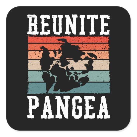 Reunite pangea square sticker
