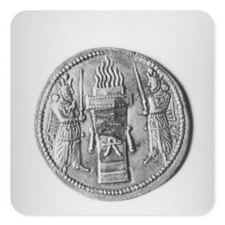 Reverse of a coin of Shapur II Square Sticker