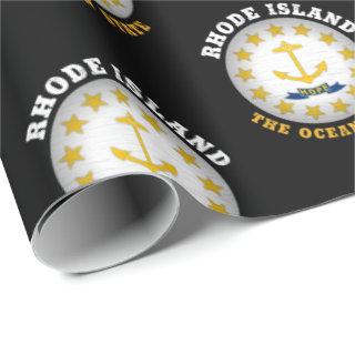 RHODE ISLAND OCEAN STATE STATE FLAG