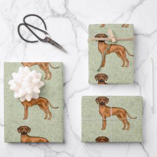 Rhodesian Ridgeback African Lion Dog Pattern Green  Sheets