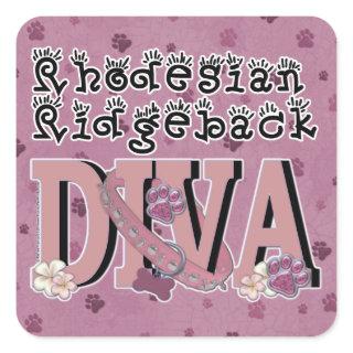 Rhodesian Ridgeback DIVA Square Sticker