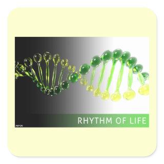 Rhythm of Life Square Sticker