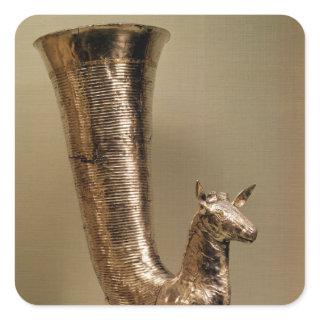 Rhyton in the form of an ibex, from Iran Square Sticker